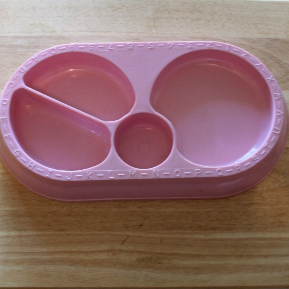 Vintage Childs Plate, Pink